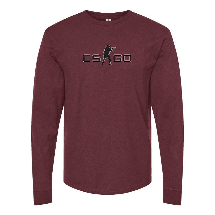 Men's Counter Strike GO Game Long Sleeve T-Shirt