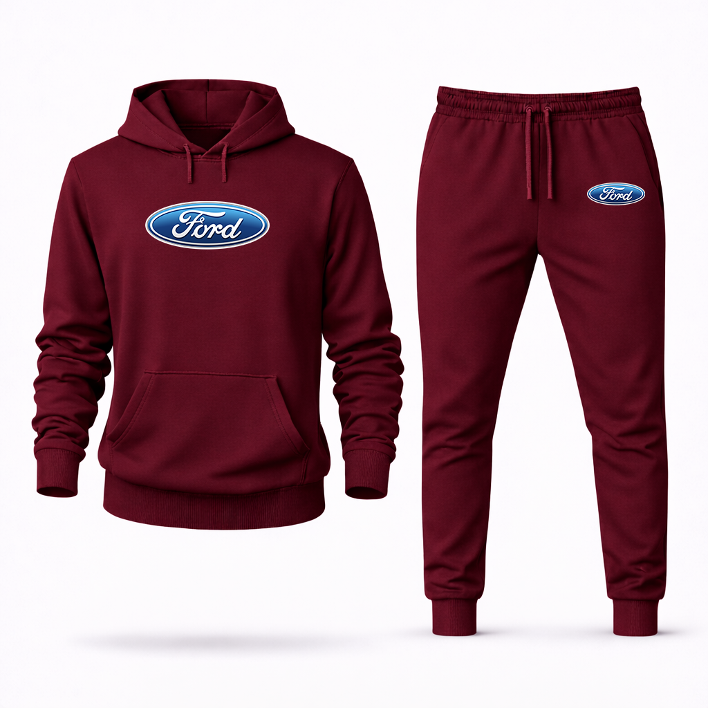 Men's Ford Car Hoodie Joggers Set