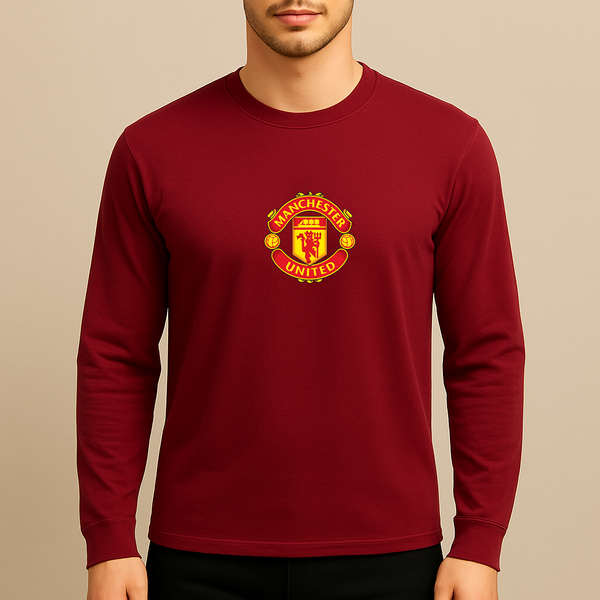 Men’s Manchester United Soccer Long Sleeve T-Shirt