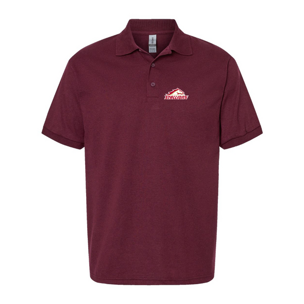 Men's Birmingham Stallions Logo Dry Blend Polo