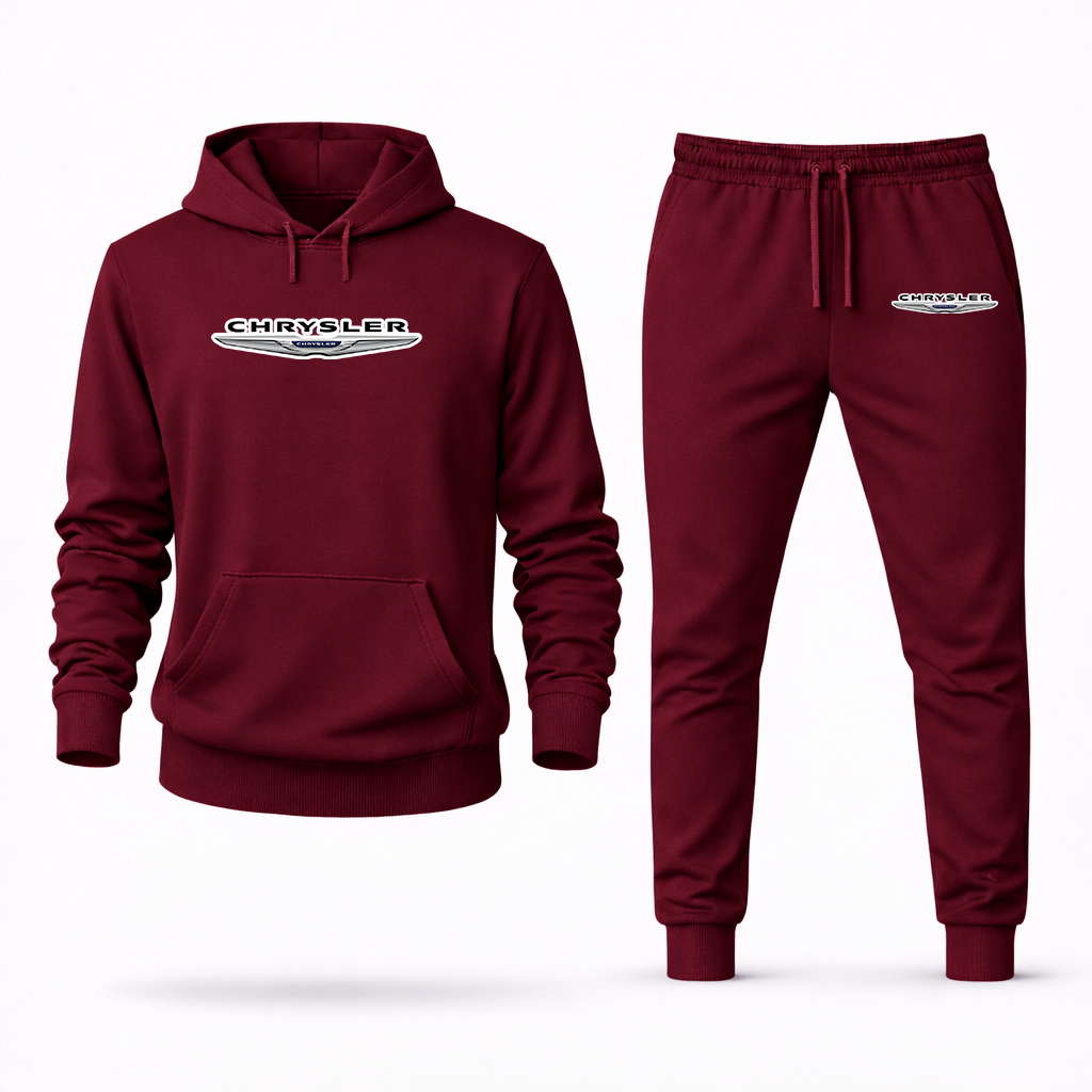 Men's Chrysler Car Hoodie Joggers Set