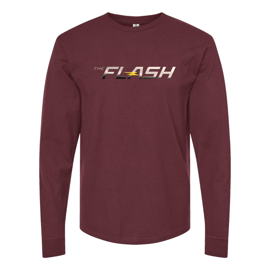 Men's The Flash DC Superhero Long Sleeve T-Shirt