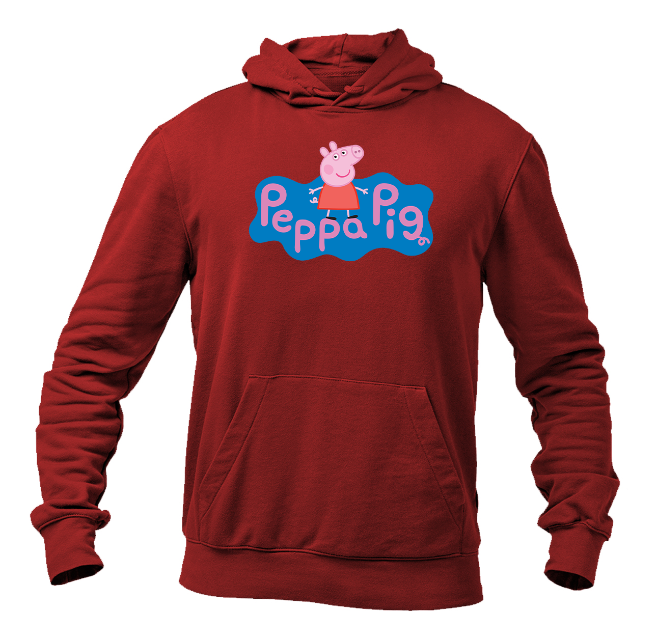 Men's Pegga Pig Cartoon Pullover Hoodie