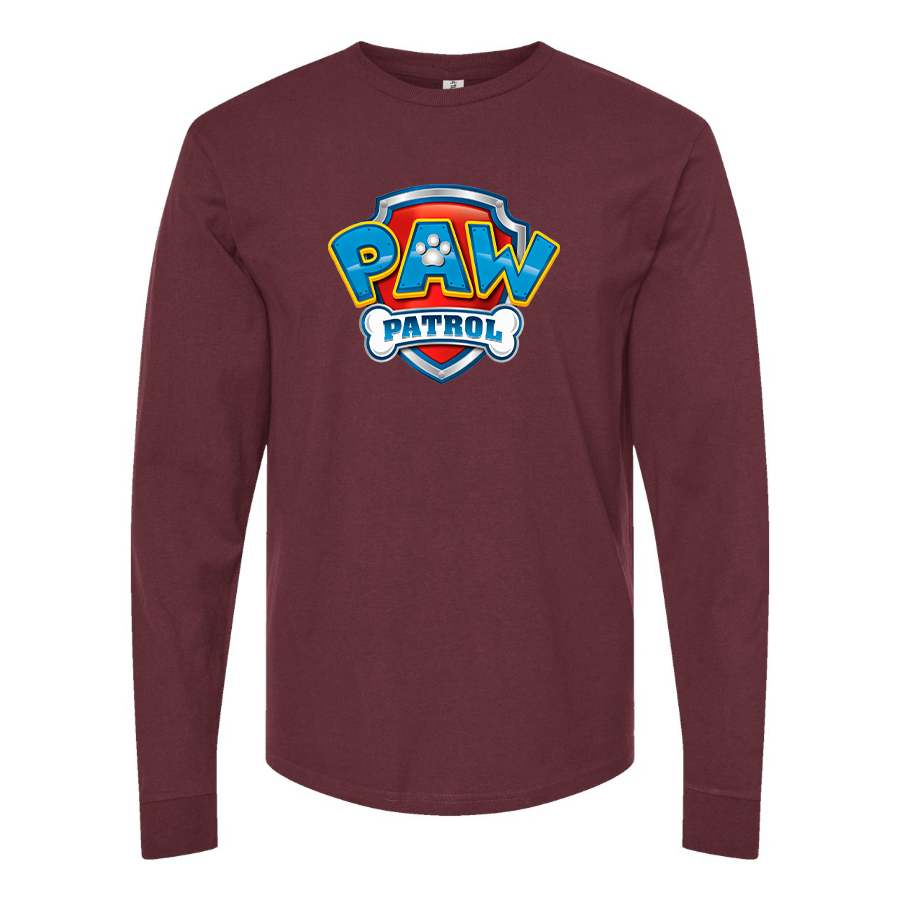 Men's Paw Patrol Cartoon Long Sleeve T-Shirt