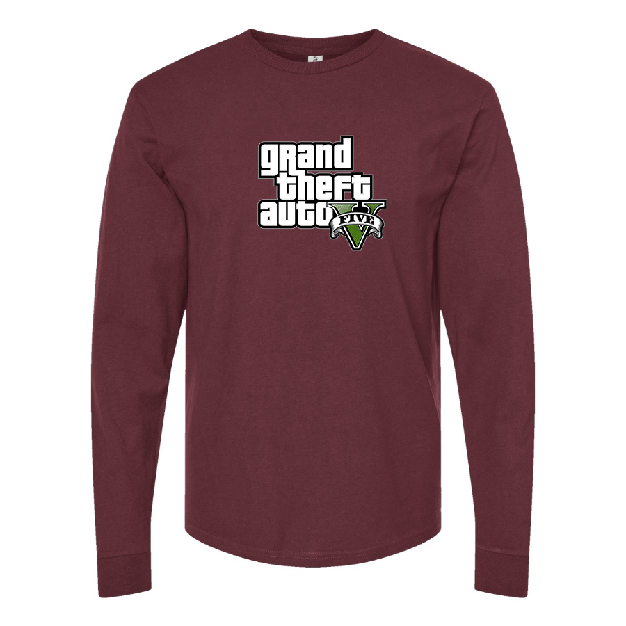 Men's GTA 5 Grand Theft Auto V Long Sleeve T-Shirt Game