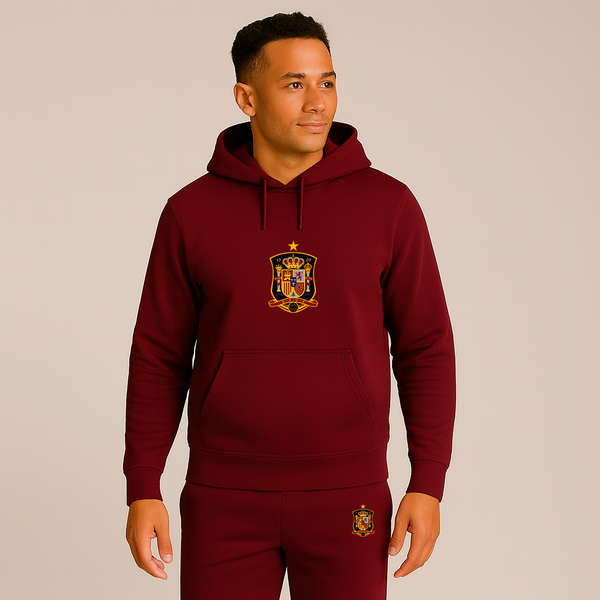Men's Spain National Soccer Team Hoodie Joggers Set
