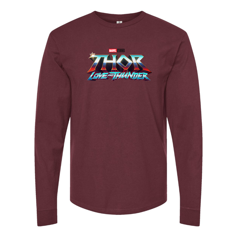 Men's Thor Love & Thunder Superhero Long Sleeve T-Shirt