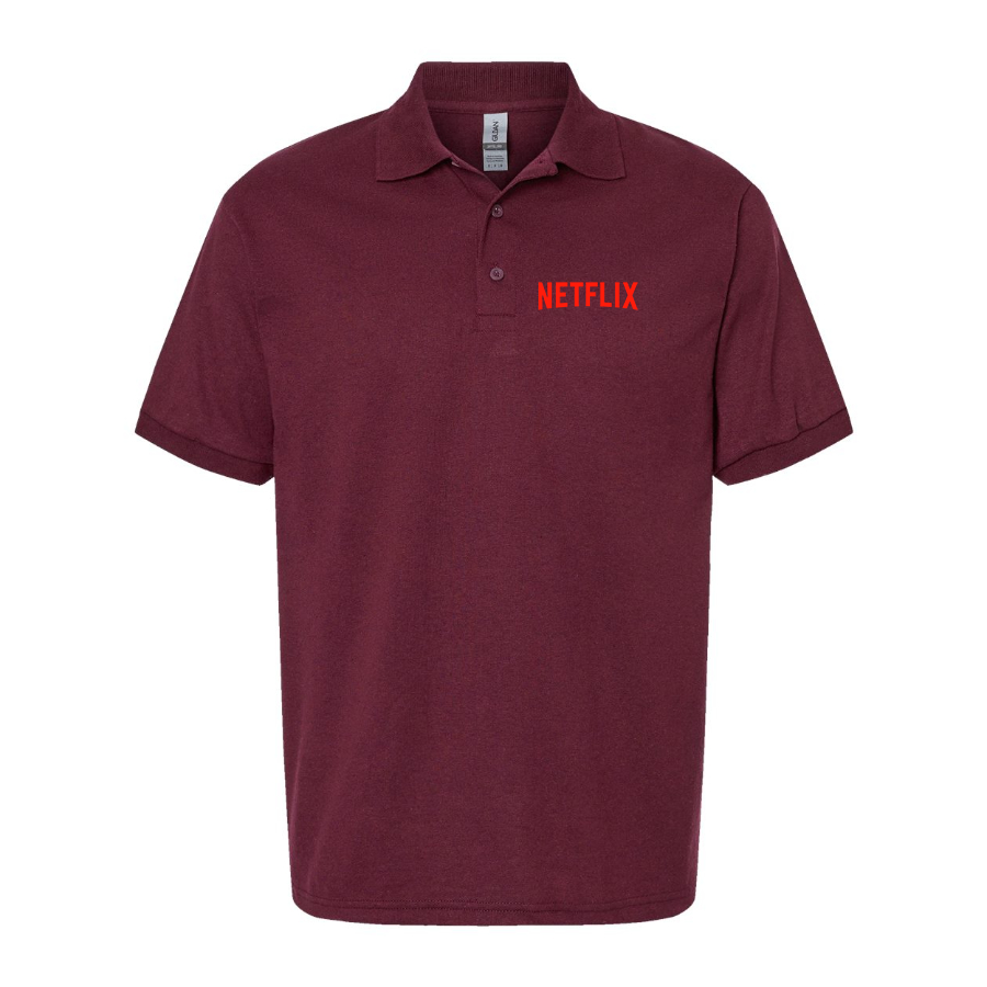 Men's Netflix Movie Show Dry Blend Polo