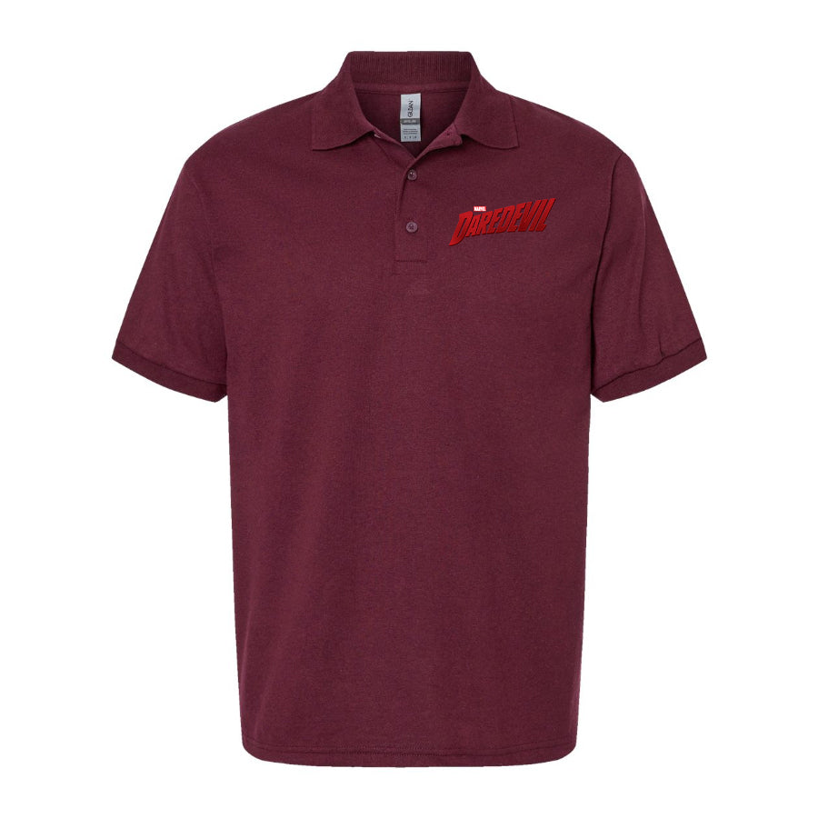 Men's Daredevil Marvel Superhero Dry Blend Polo