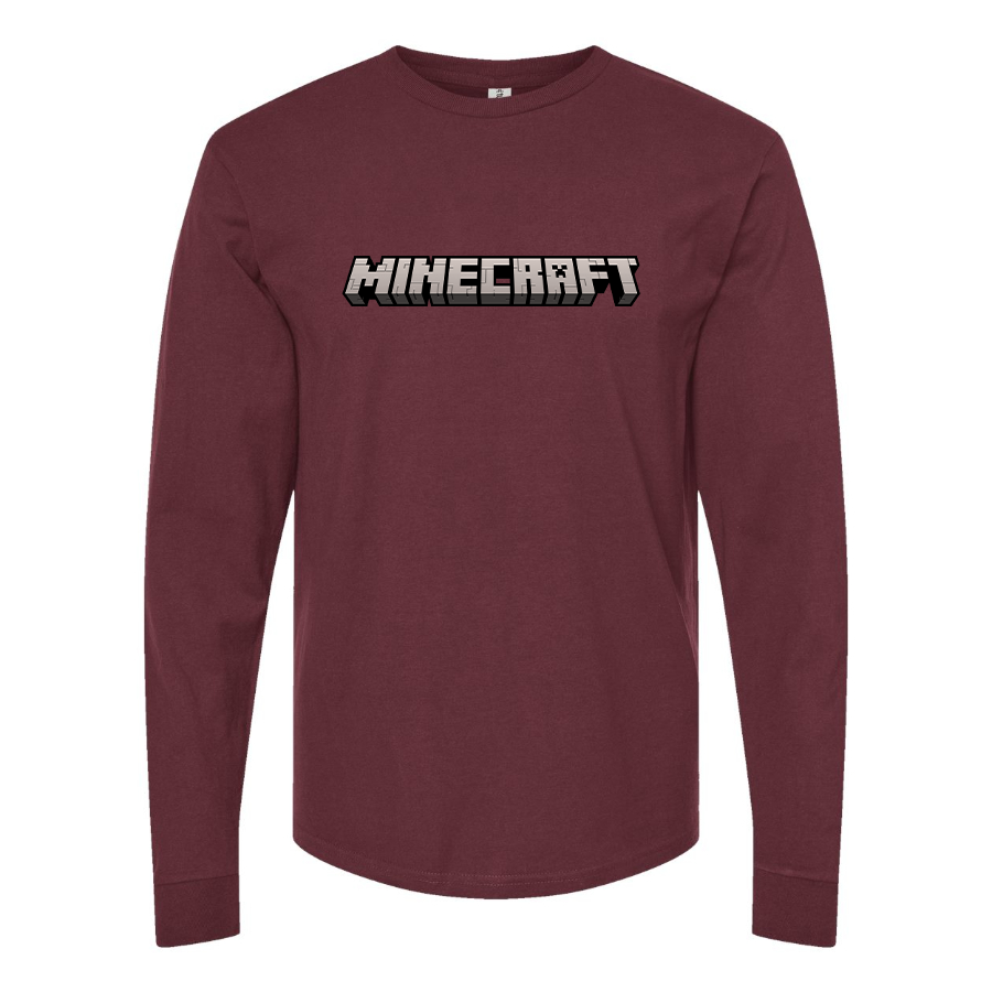 Men's Minecraft Game Long Sleeve T-Shirt