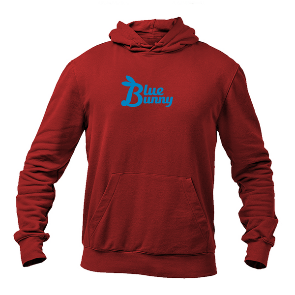 Men's Blue Bunny  Logo Pullover Hoodie