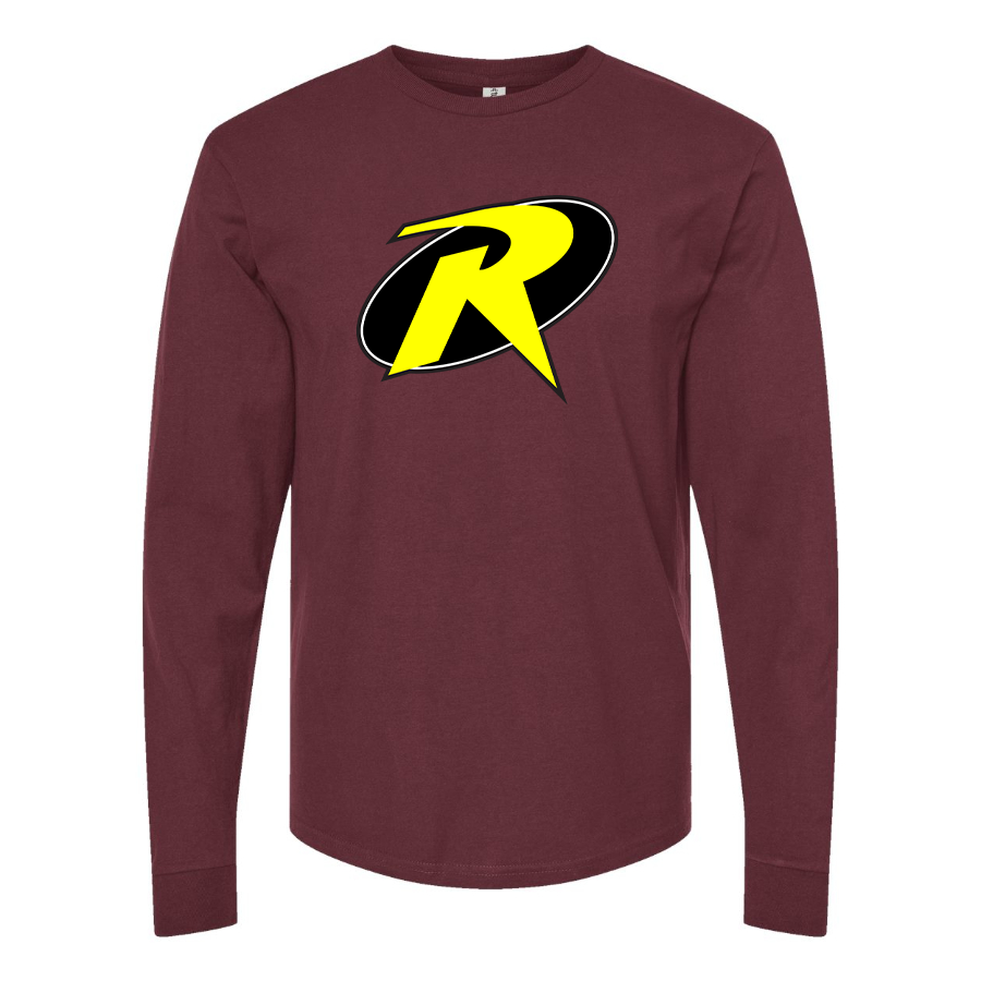 Men's Robin DC Comics Superhero Long Sleeve T-Shirt