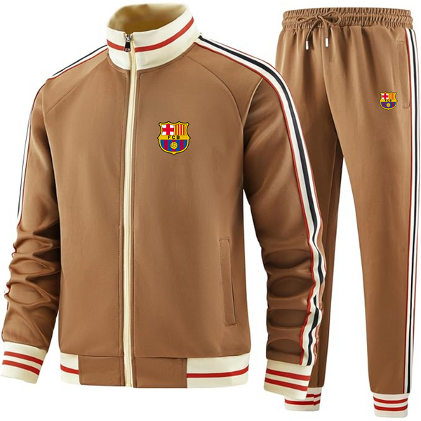 Men's  F.C. Barcelona Soccer - Premium Two-Piece Designer Tracksuit