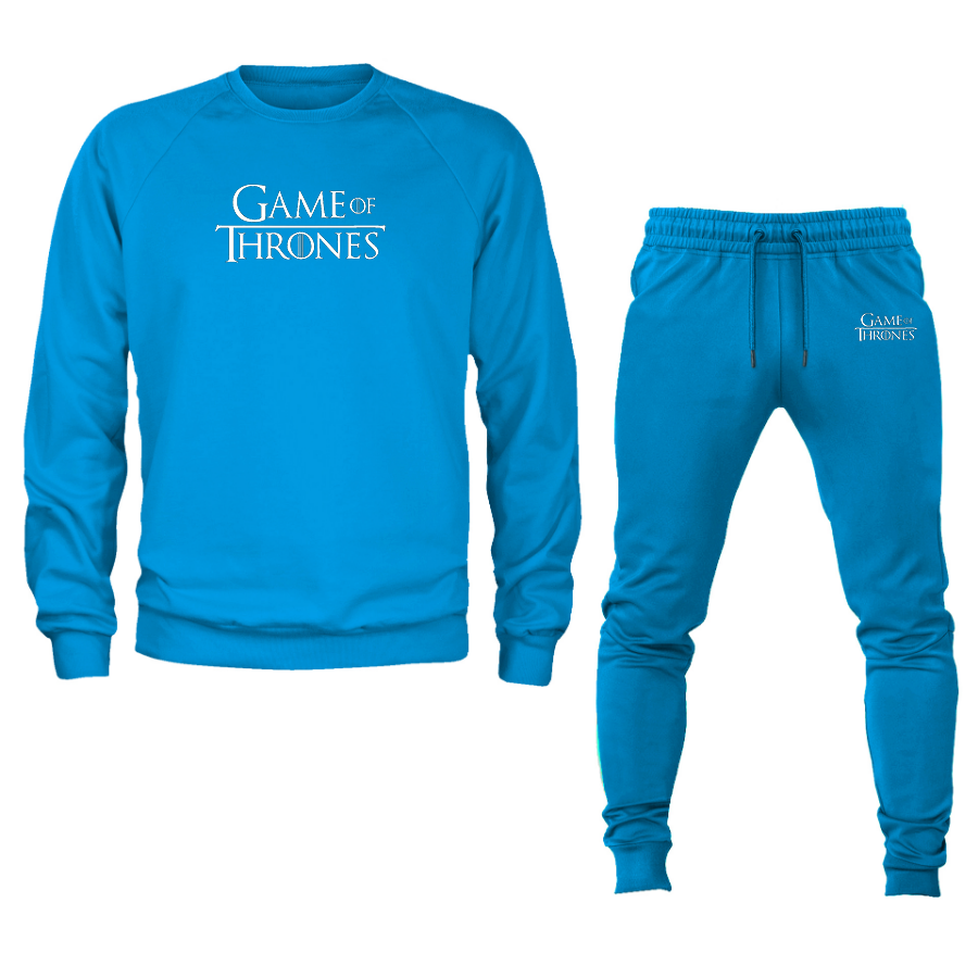 Men's Game of Thrones TV Show Crewneck Sweatshirt Joggers Suit