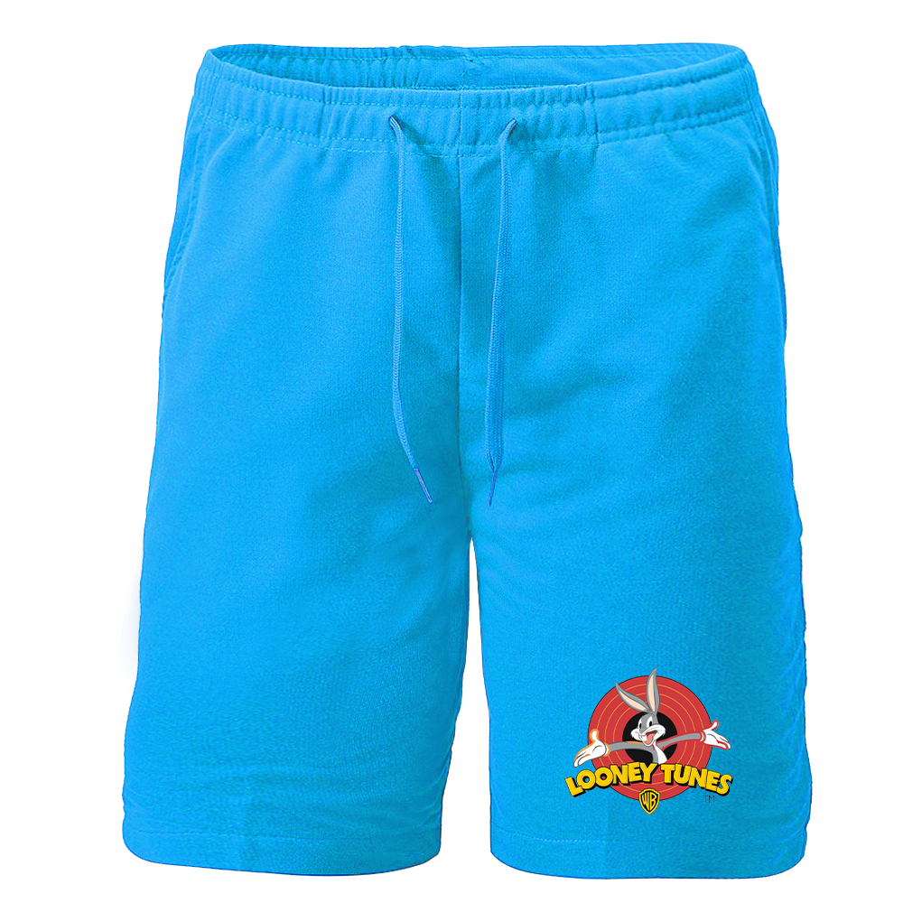 Men's Looney Tunes Warner Brothers Cartoon Athletic Fleece Shorts