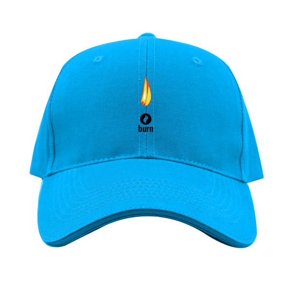 Burn Logo  Dad Baseball Cap Hat