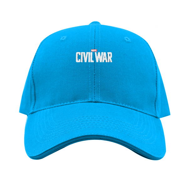 Marvel Civil War  Logo Dad Baseball Cap Hat