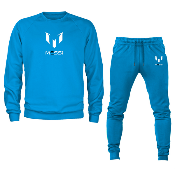 Men's Lionel Messi Air Messi Soccer Logo Crewneck Sweatshirt Joggers Suit
