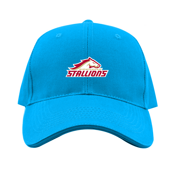 Birmingham Stallions Logo  Dad Baseball Cap Hat