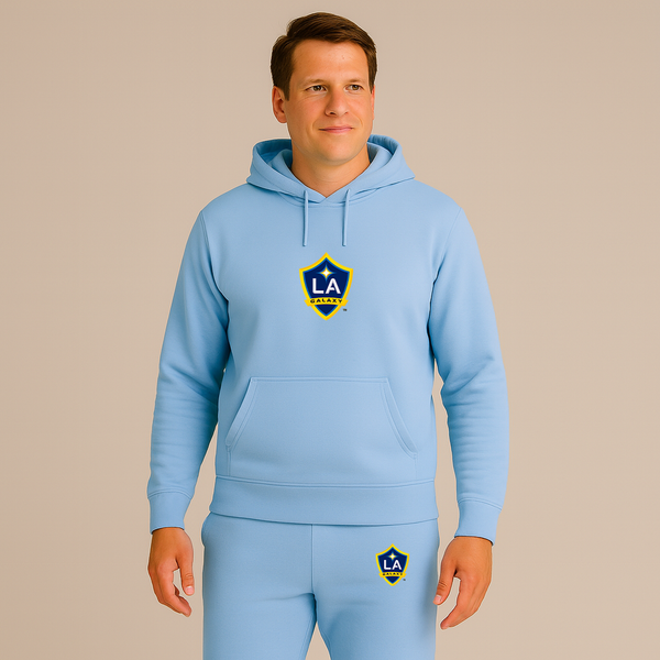 Men's LA Galaxy FC Crewneck Sweatshirt Joggers Suit