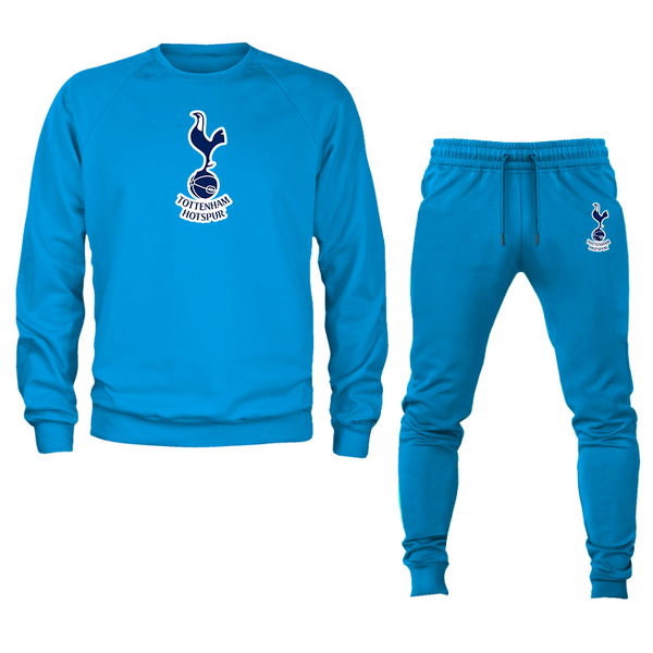 Men’s Tottenham Hotspur F.C. Soccer Logo Crewneck Sweatshirt Joggers Suit