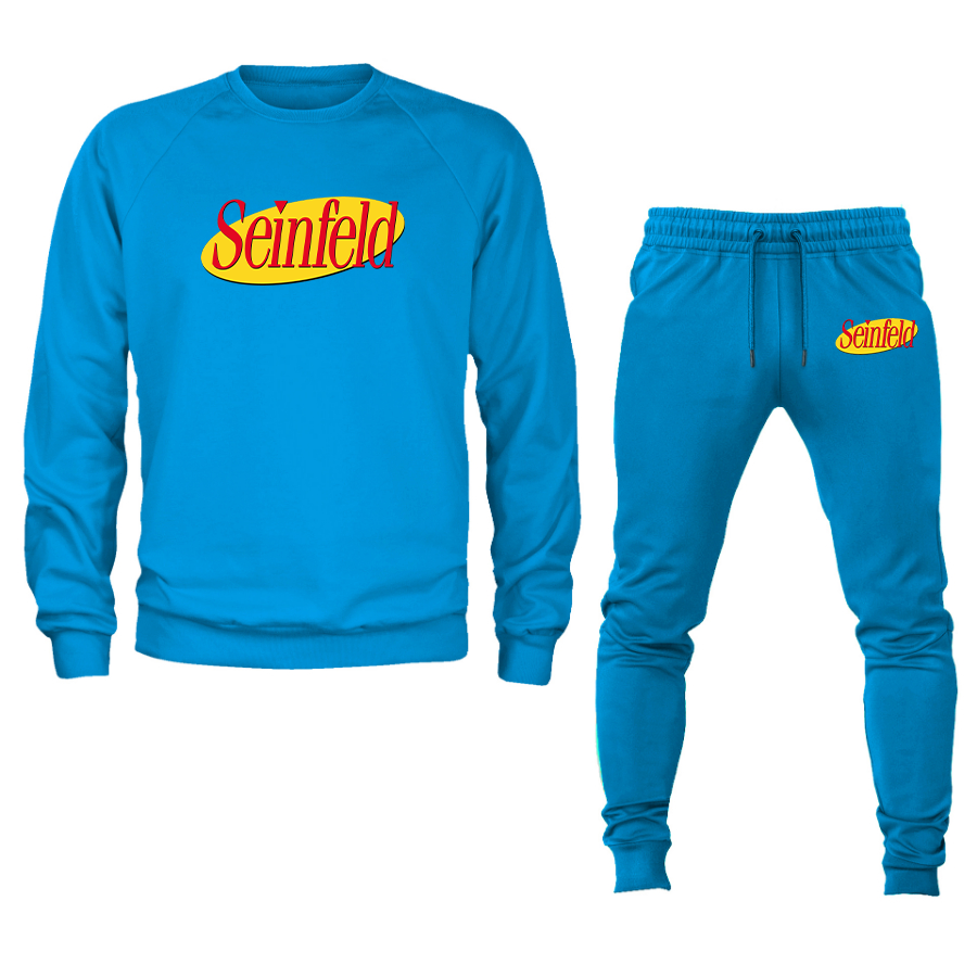 Men's Seinfeld Sitcom Show Crewneck Sweatshirt Joggers Suit