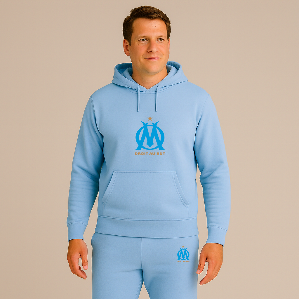 Men's Olympique de Marseille FC Hoodie Joggers Set