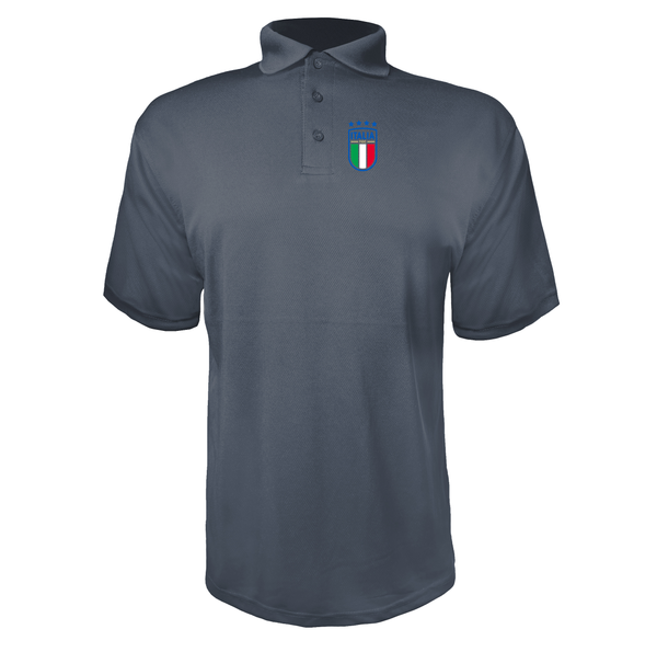 Men's Italy National Soccer Polyester Polo