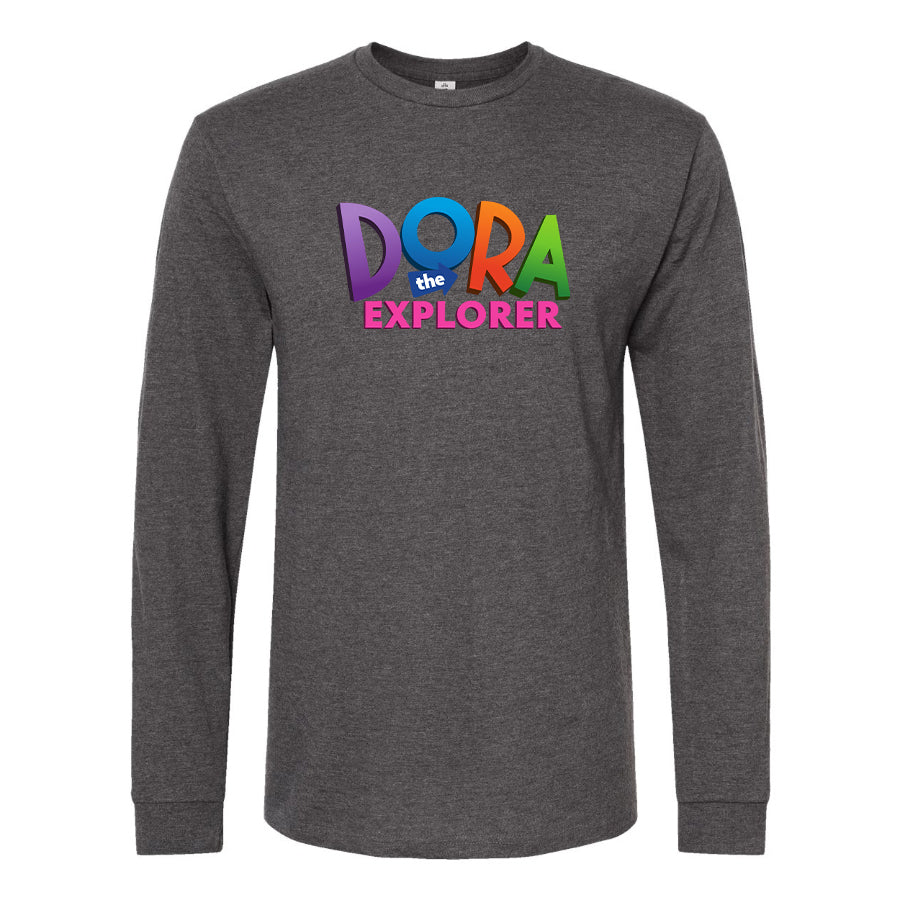 Men's Dora The Explorer Cartoon Long Sleeve T-Shirt