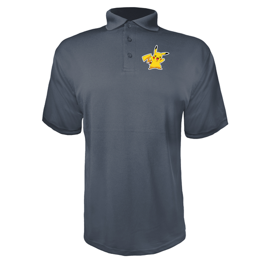 Men's Pikachu Cartoon Polyester Polo