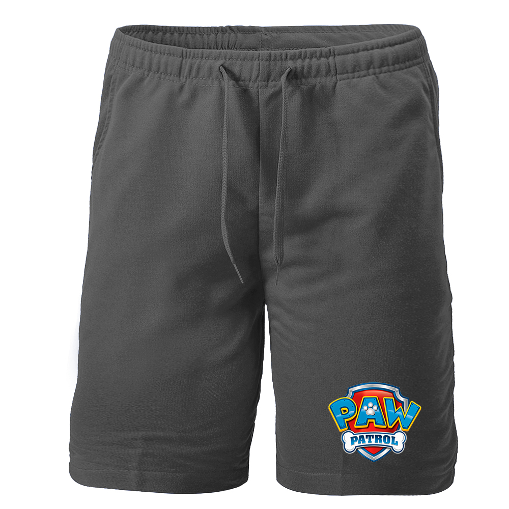 Men's Paw Patrol Cartoon Athletic Fleece Shorts