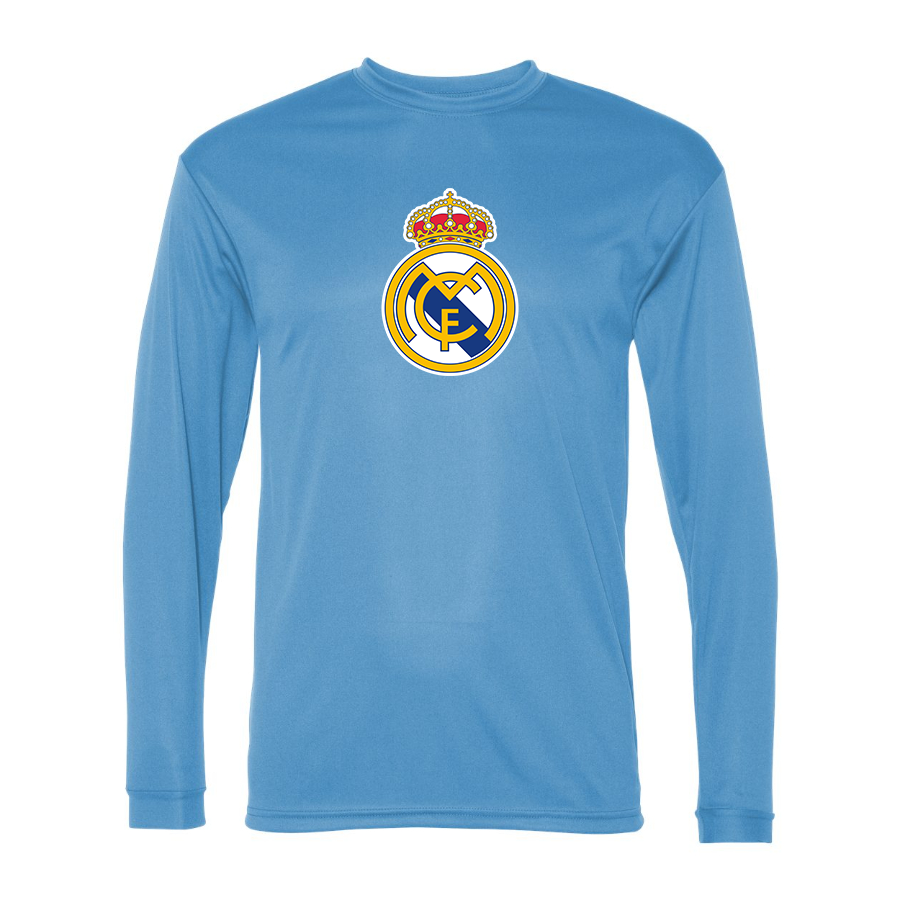 Men’s  Real Madrid Soccer   Polyester Long Sleeve T-Shirt