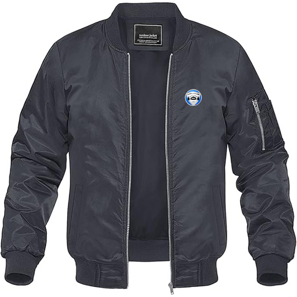 Men's Melkus Logo Lightweight Bomber Jacket Windbreaker Softshell Varsity Jacket Coat
