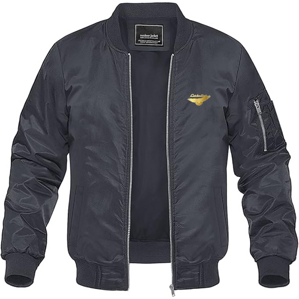 Men's Corbellati Logo Lightweight Bomber Jacket Windbreaker Softshell Varsity Jacket Coat