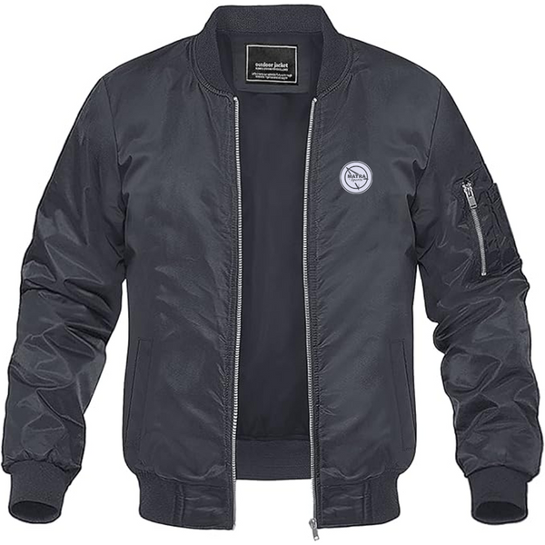 Men's Matra Sports Logo Lightweight Bomber Jacket Windbreaker Softshell Varsity Jacket Coat