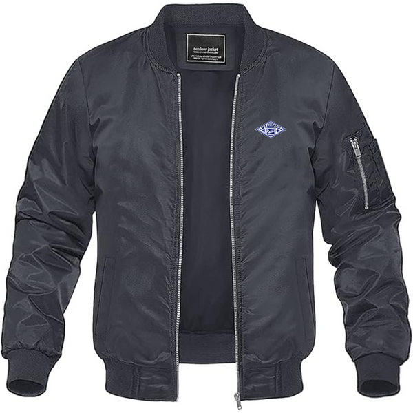 Men's McLaughlin Logo Lightweight Bomber Jacket Windbreaker Softshell Varsity Jacket Coat