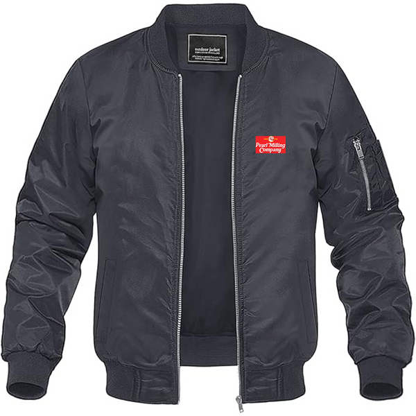 Men's Aunt Jemima Logo Lightweight Bomber Jacket Windbreaker Softshell Varsity Jacket Coat