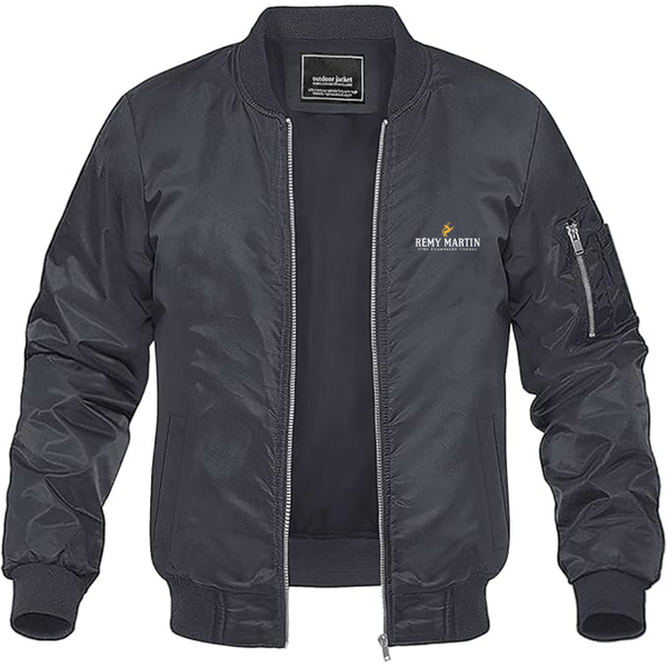 Men's  Rémy Martin Lightweight Bomber Jacket Windbreaker Softshell Varsity Jacket Coat