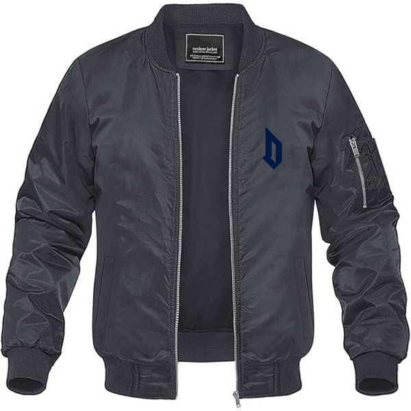 Men's  Duquesne Dukes Lightweight Bomber Jacket Windbreaker Softshell Varsity Jacket Coat