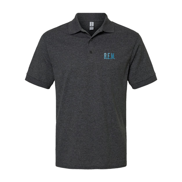 Men's  R.E.M. Blue Dry Blend Jersey Polo