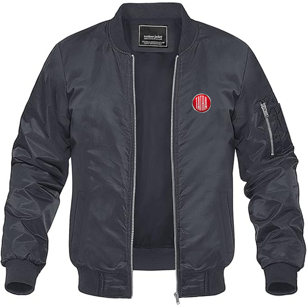 Men's Tatra Logo Lightweight Bomber Jacket Windbreaker Softshell Varsity Jacket Coat