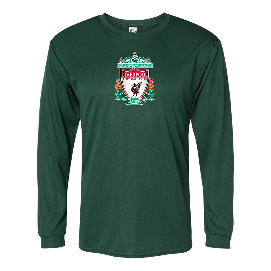 Men’s Liverpool Football Club Est.1892  Polyester Long Sleeve T-Shirt