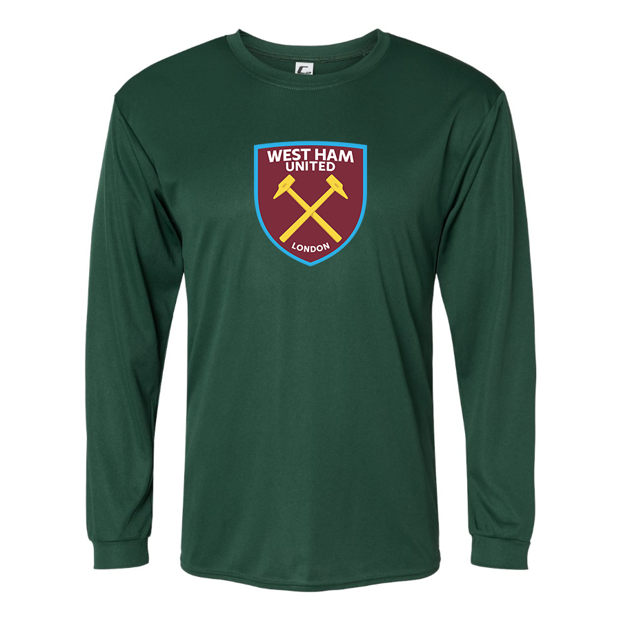 Men’s West Ham United FC  Polyester Long Sleeve T-Shirt