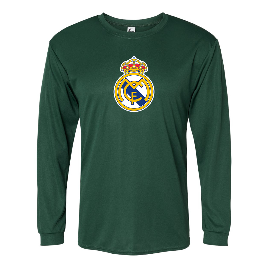 Men’s  Real Madrid Soccer   Polyester Long Sleeve T-Shirt