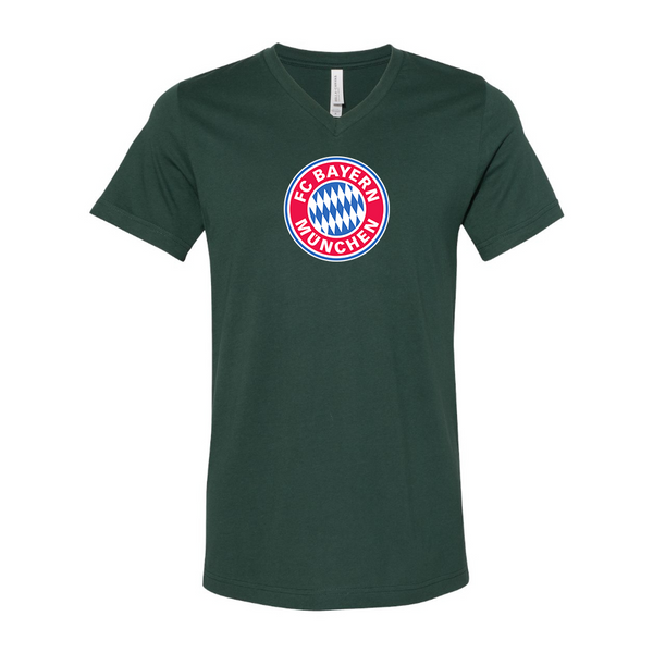 Men’s F.C. Bayern Munich Soccer - BELLA + CANVAS - Jersey V-Neck Tee - 3005