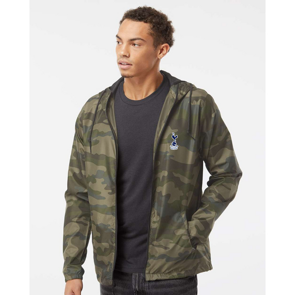 Men’s Tottenham Hotspur F.C. Soccer  - Independent Trading Co. - Lightweight Windbreaker Full-Zip Jacket - EXP54LWZ