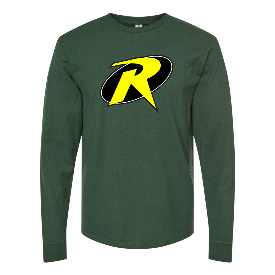 Men's Robin DC Comics Superhero Long Sleeve T-Shirt