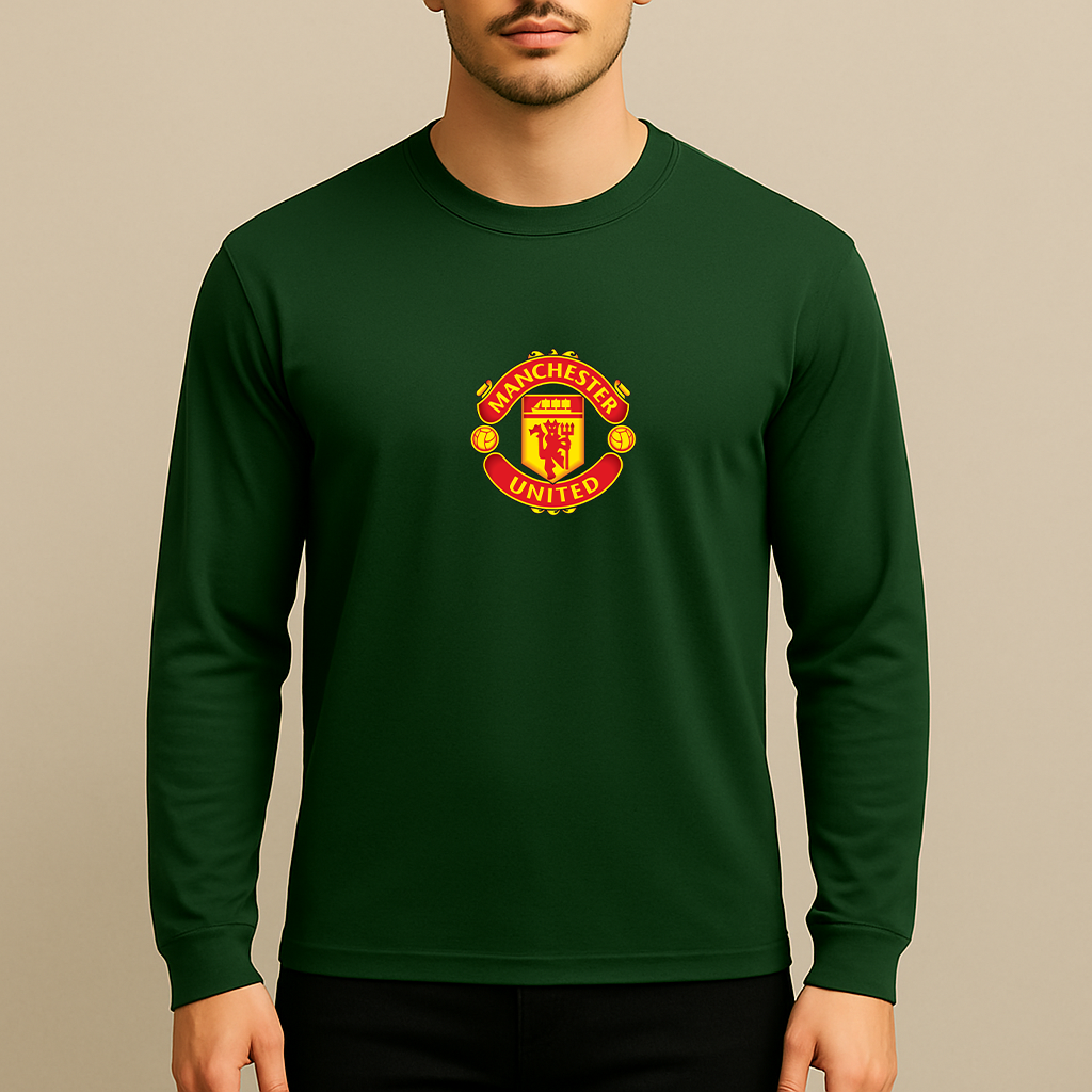 Men’s Manchester United Soccer Long Sleeve T-Shirt