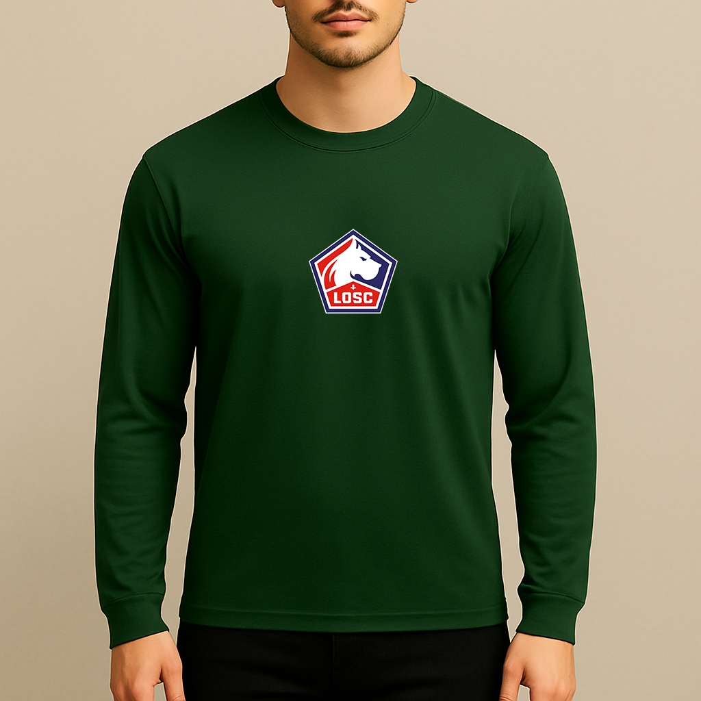 Men's Lille Olympique FC Long Sleeve T-Shirt