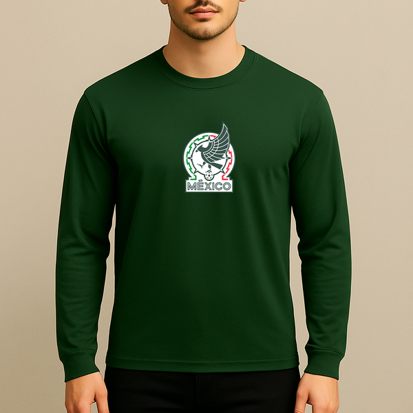 Men’s Mexico Soccer Long Sleeve T-Shirt